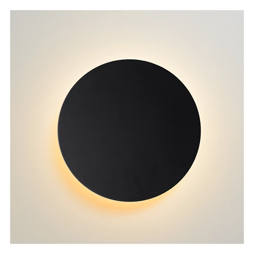 Lucide EKLYPS LED - Wandlamp - Ø 15 cm - LED - 1x7W 3000K - Zwart - detail 1